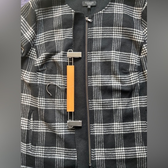 Talbots Wool Blend Plaid Topper Jacket Size 3X Petite - Picture 8 of 12